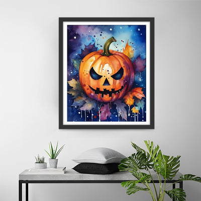 Lanterne Citrouille d’Halloween Broderie Diamant