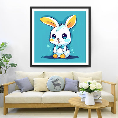 Lapin Cartoon Mignon Broderie Diamant
