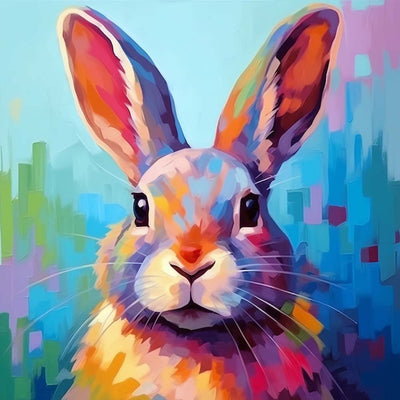 Lapin HebÉté Broderie Diamant
