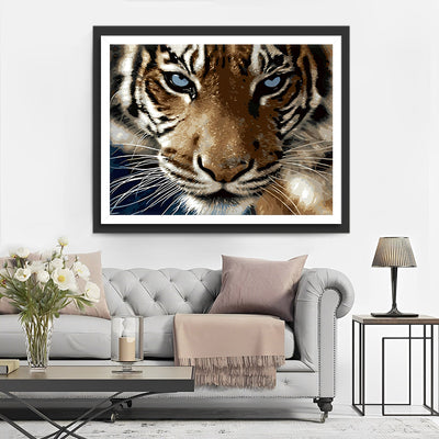 Le Tigre Majestueux Broderie Diamant