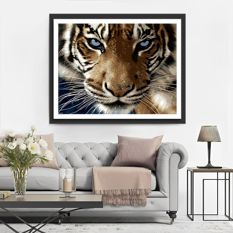 Le Tigre Majestueux Broderie Diamant
