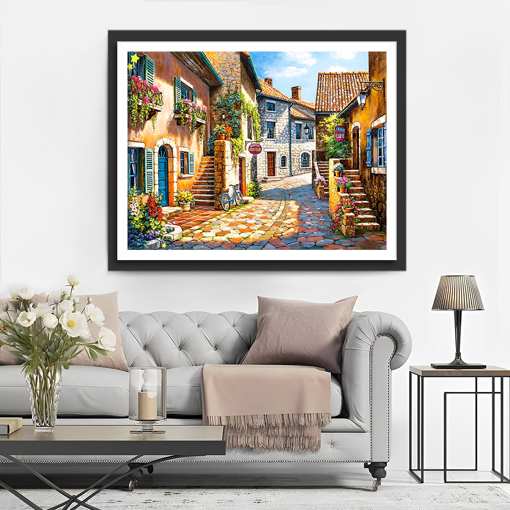 Les Boutiques d'une Ville Europeenne Broderie Diamant