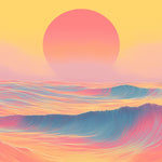 Lever du Soleil sur une Mer de Nuages Broderie Diamant