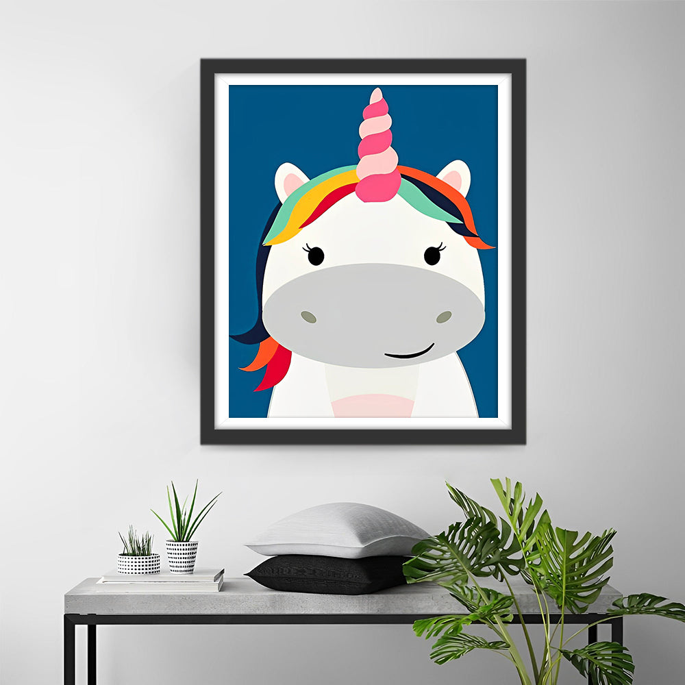 Licorne Cartoon Simple Broderie Diamant