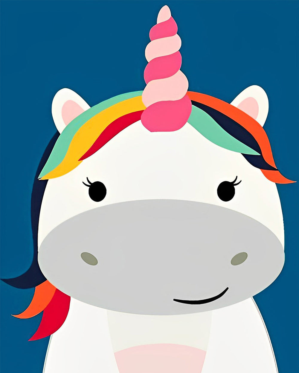Licorne Cartoon Simple Broderie Diamant
