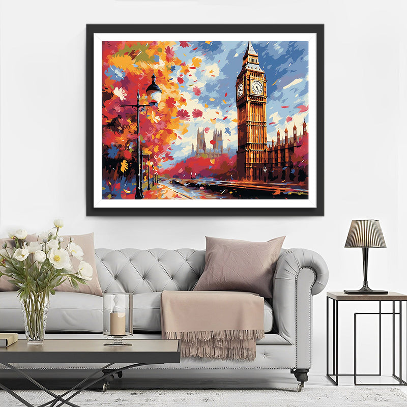 Londres en Automne Broderie Diamant