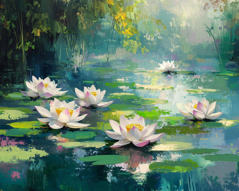 Lotus dans un Étang d&