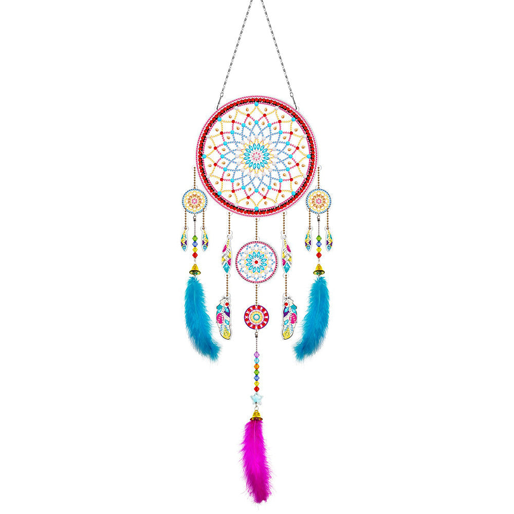 Lotus Kit de Broderie Diamant 2D Plate - Attrape-rêve à Suspendre