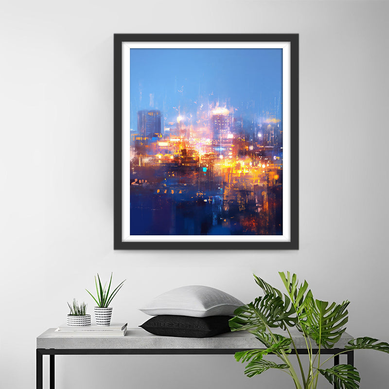 Lumières Vives de la Ville Broderie Diamant