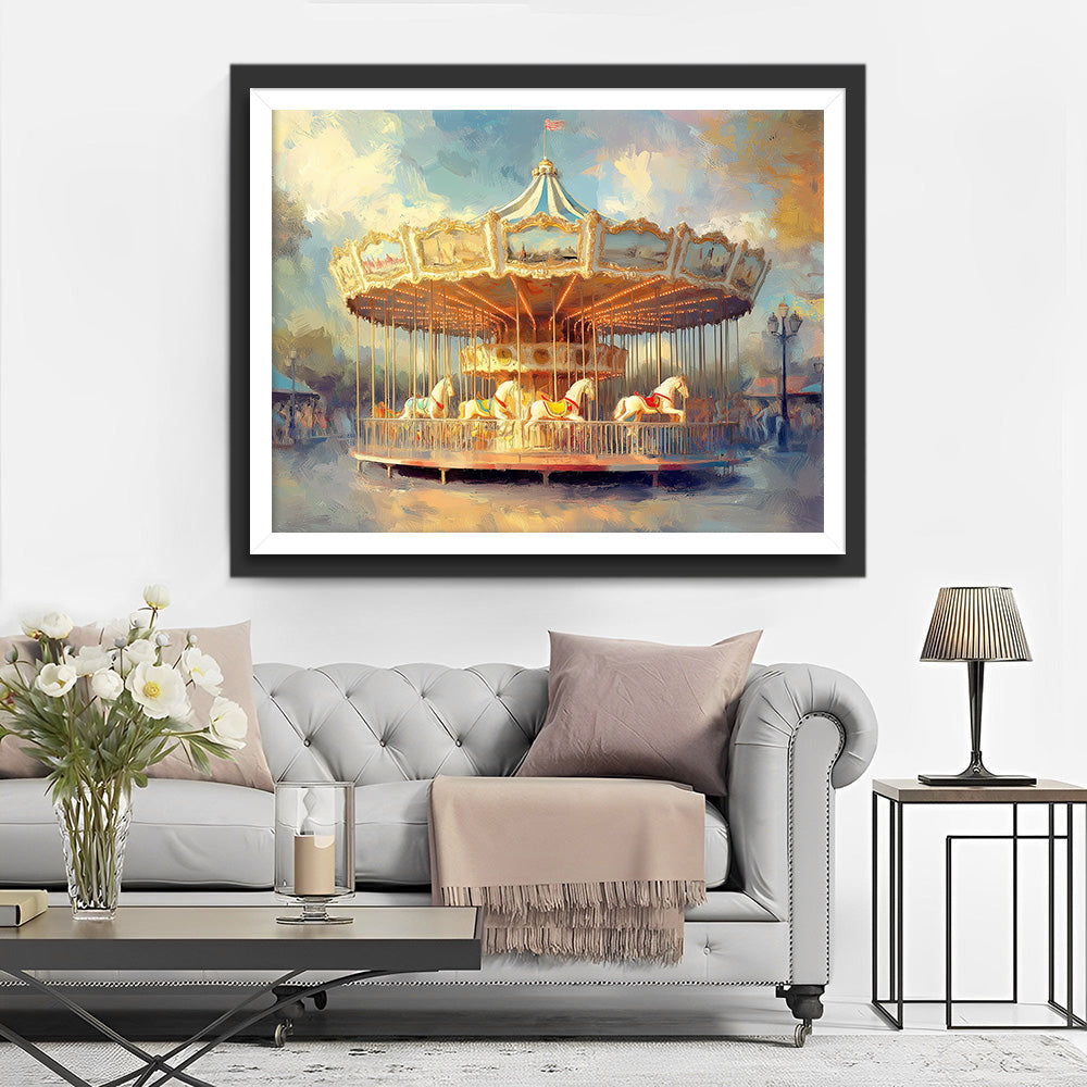 Magnifique Carrousel Broderie Diamant