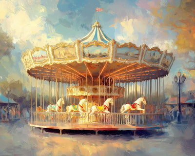 Magnifique Carrousel Broderie Diamant