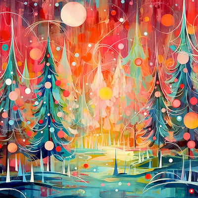 Magnifique Sapin de Noël Broderie Diamant