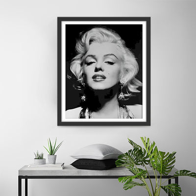 Marilyn Monroe Souriant Broderie Diamant