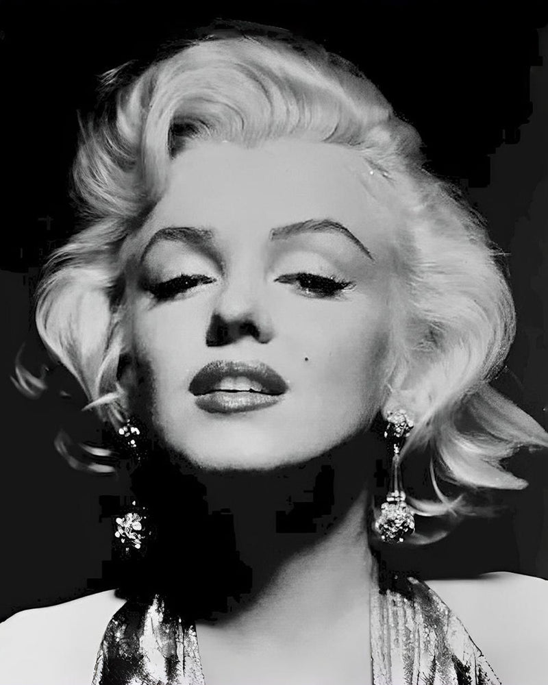 Marilyn Monroe Souriant Broderie Diamant