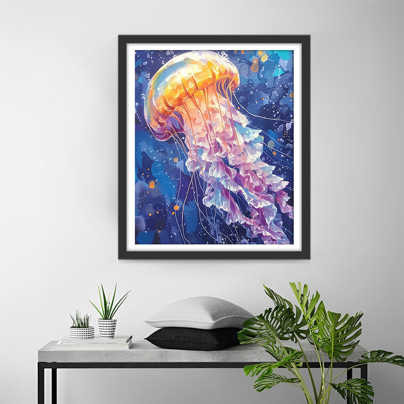 Meduse Fantaisie Broderie Diamant