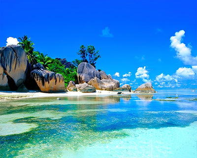 Mer Calme Broderie Diamant