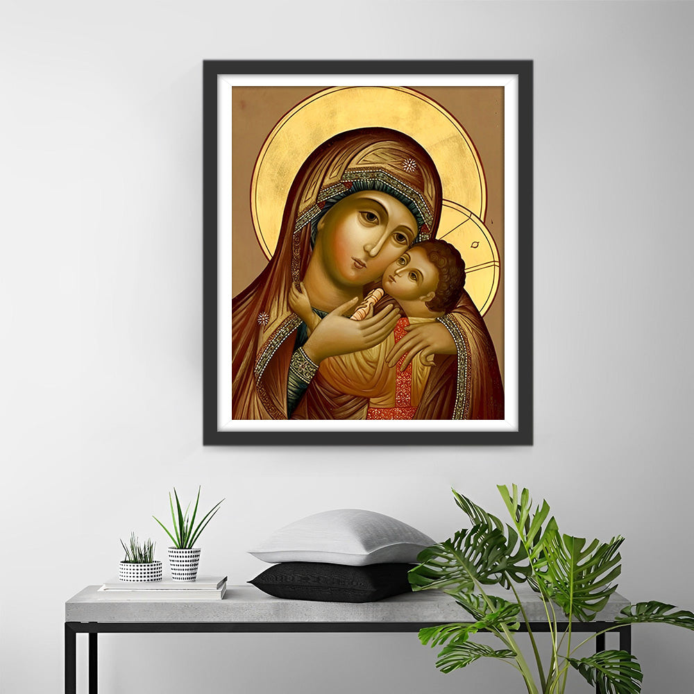 Mère de Dieu Broderie Diamant