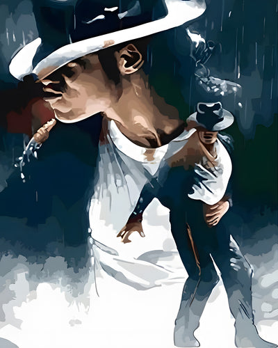 Michael Jackson - Legende Broderie Diamant
