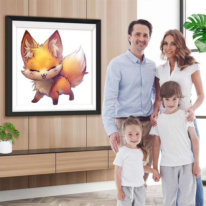 Mignon Renardeau Cartoon Broderie Diamant