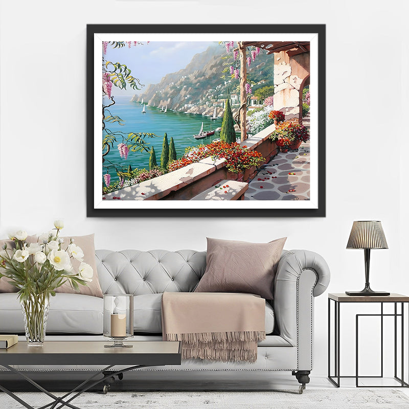 Montagne Marine Broderie Diamant