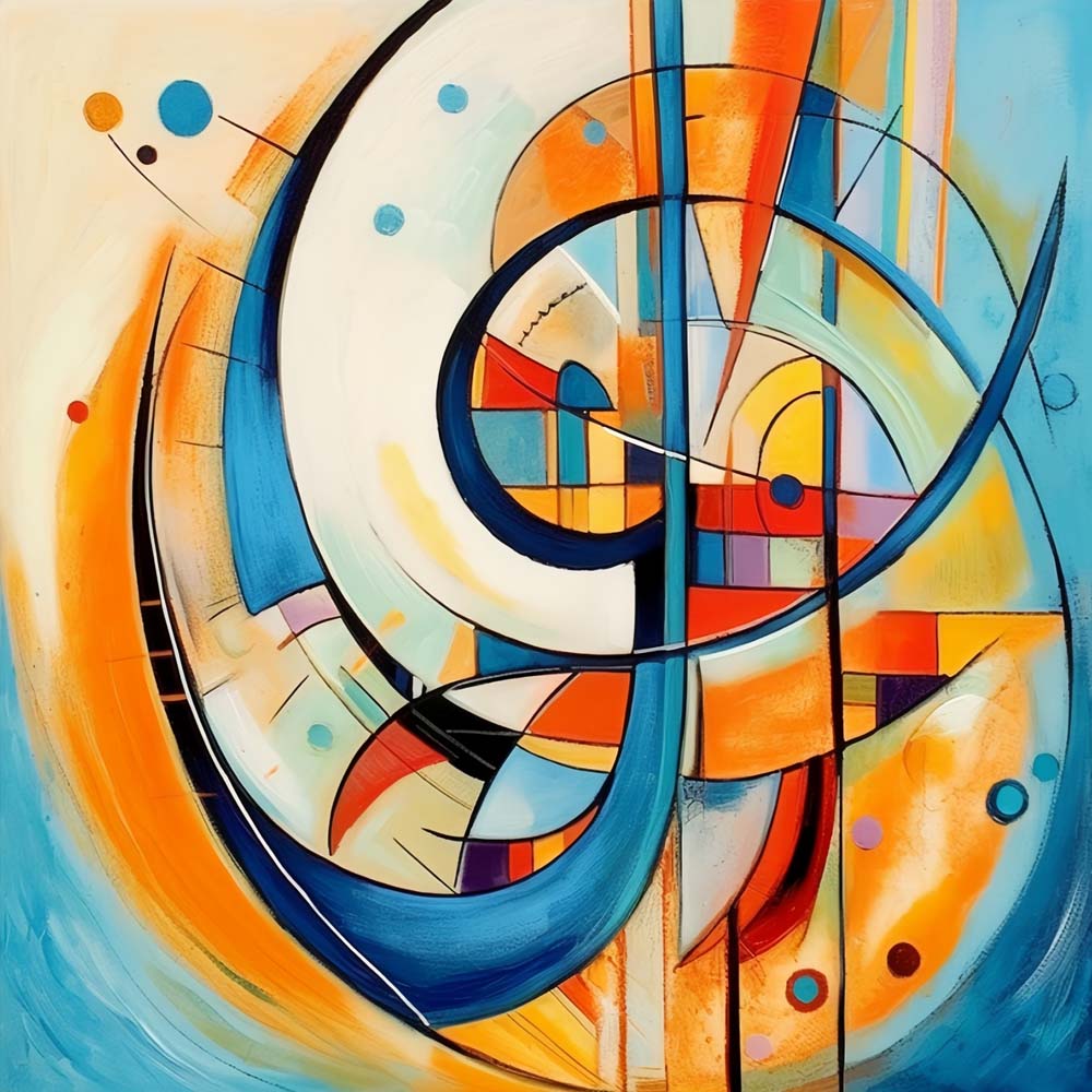 Motif Géométrique Abstrait Broderie Diamant