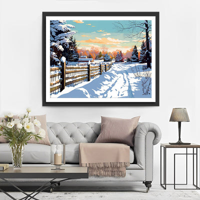 Neige et Soleil Broderie Diamant