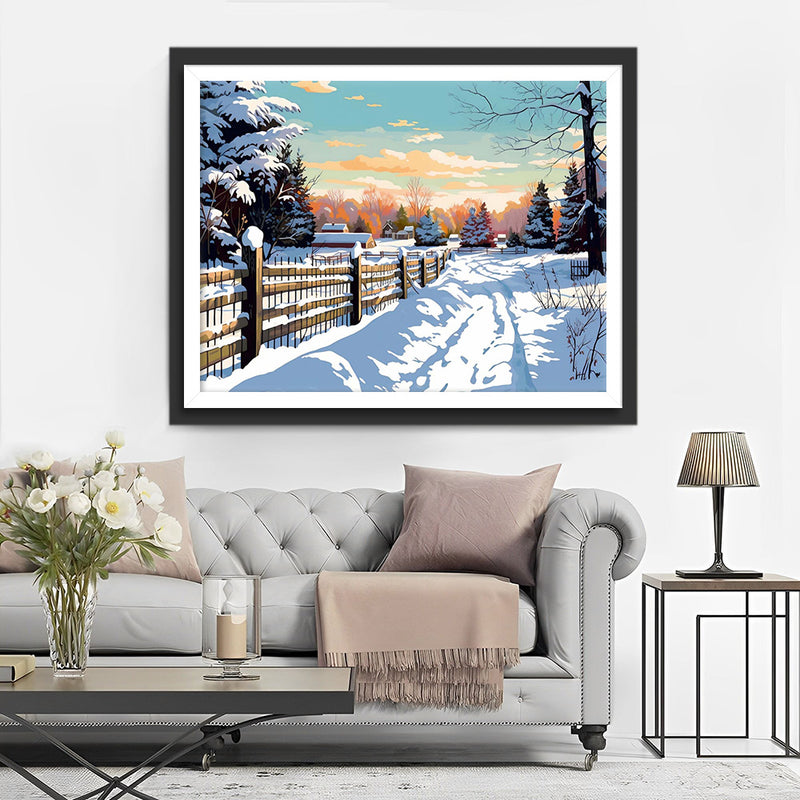 Neige et Soleil Broderie Diamant