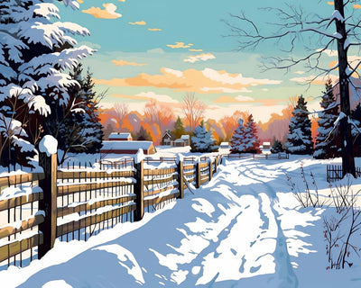 Neige et Soleil Broderie Diamant
