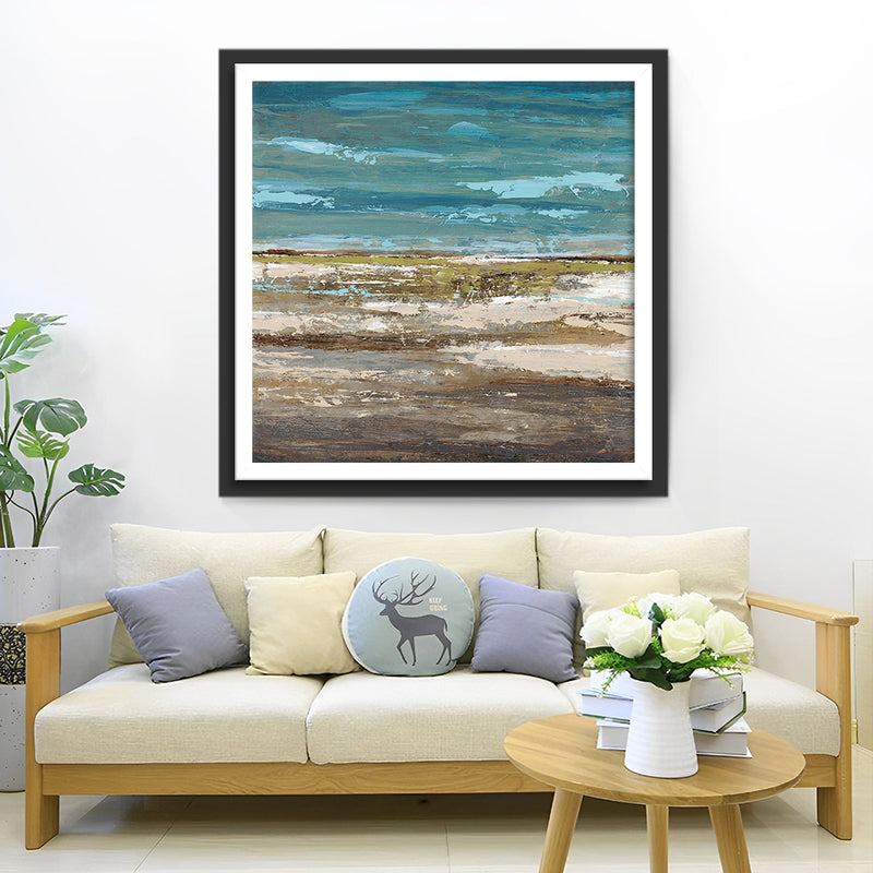 Ocean et Plage Abstraits Broderie Diamant