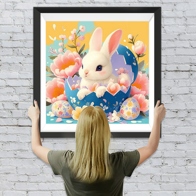 Œufs des Pâques et Lapin Broderie Diamant