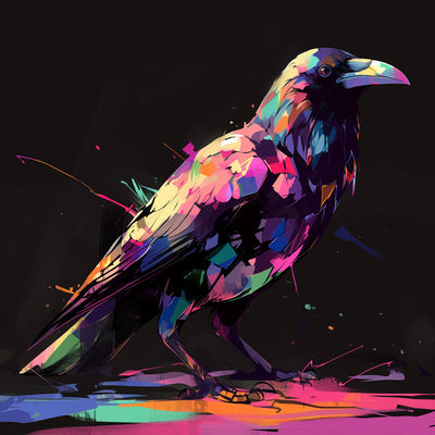 Oiseau dans L'Obscurité Broderie Diamant