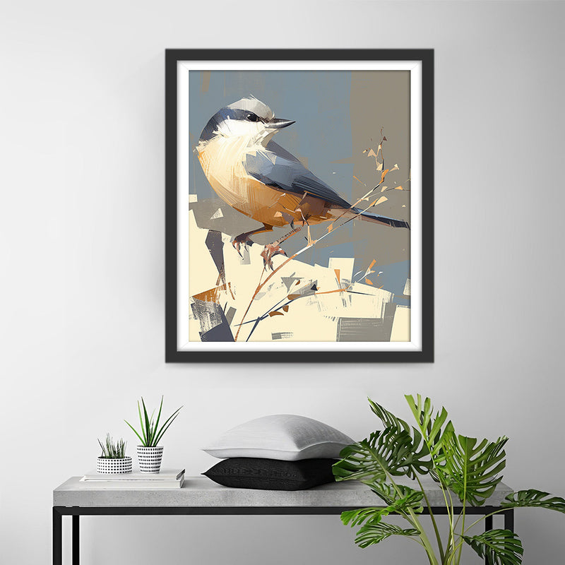 Oiseau et Soleil Broderie Diamant