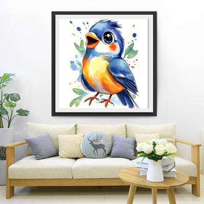 Oiseau Heureux en Train de Chanter Broderie Diamant