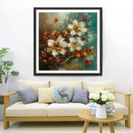 Orchidees Blanches Broderie Diamant