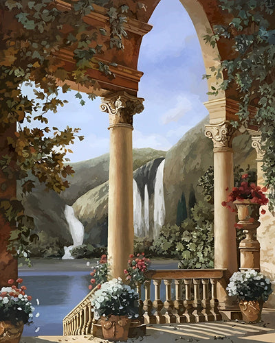 Palais et Cascade Broderie Diamant