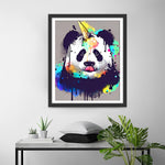 Panda Mignon et Glace Broderie Diamant