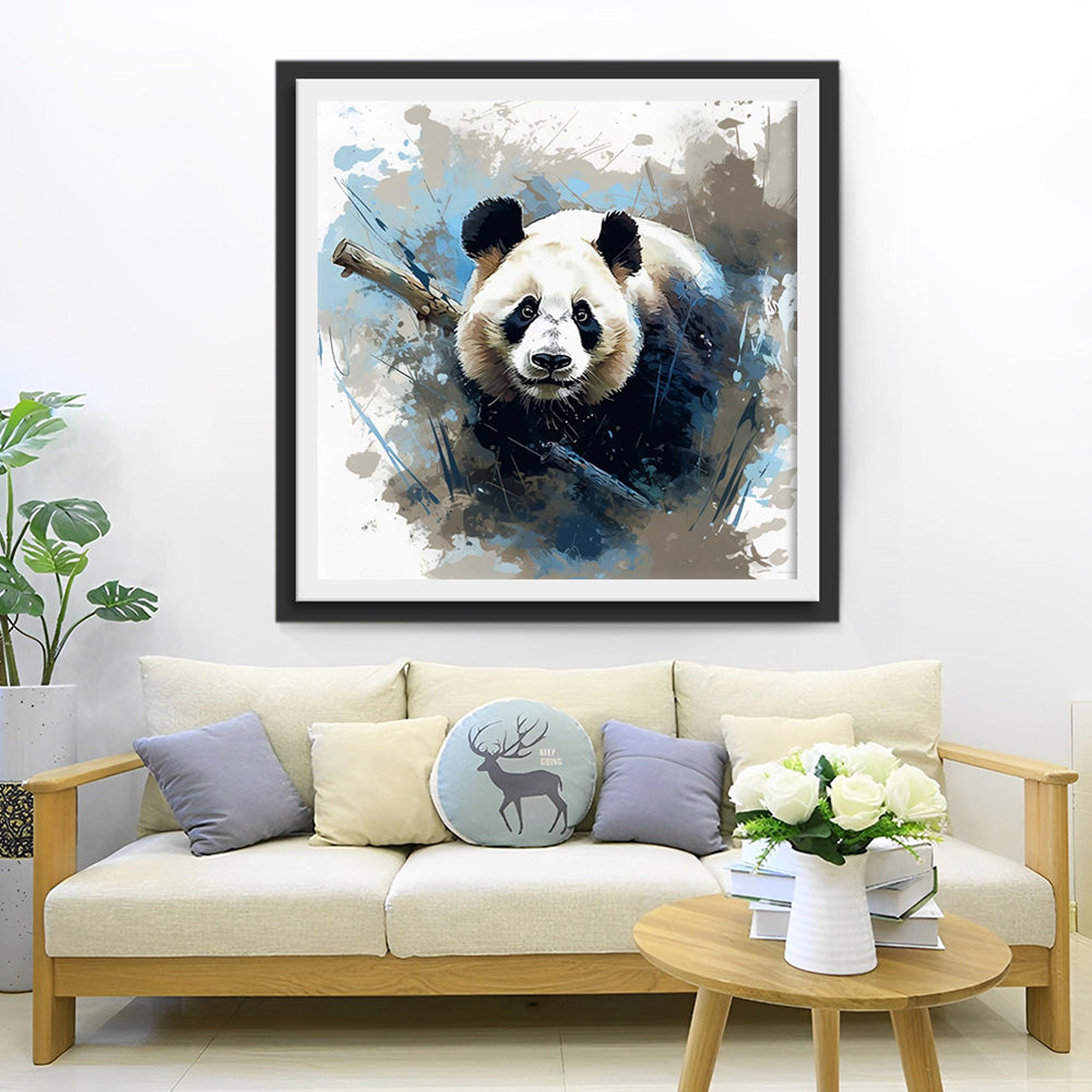 Panda Occupe Broderie Diamant