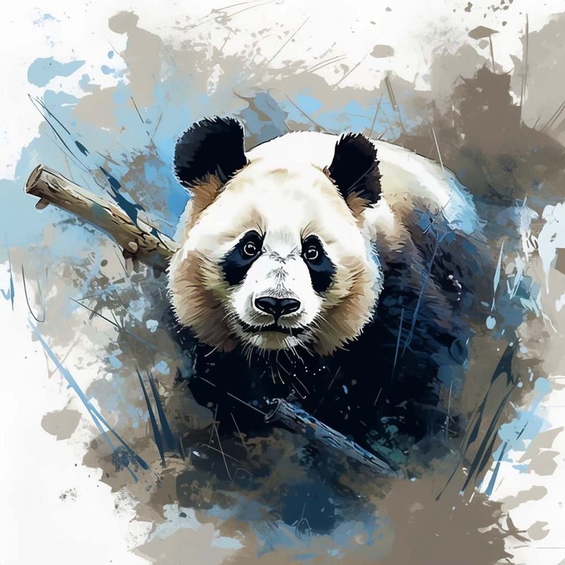 Panda Occupe Broderie Diamant