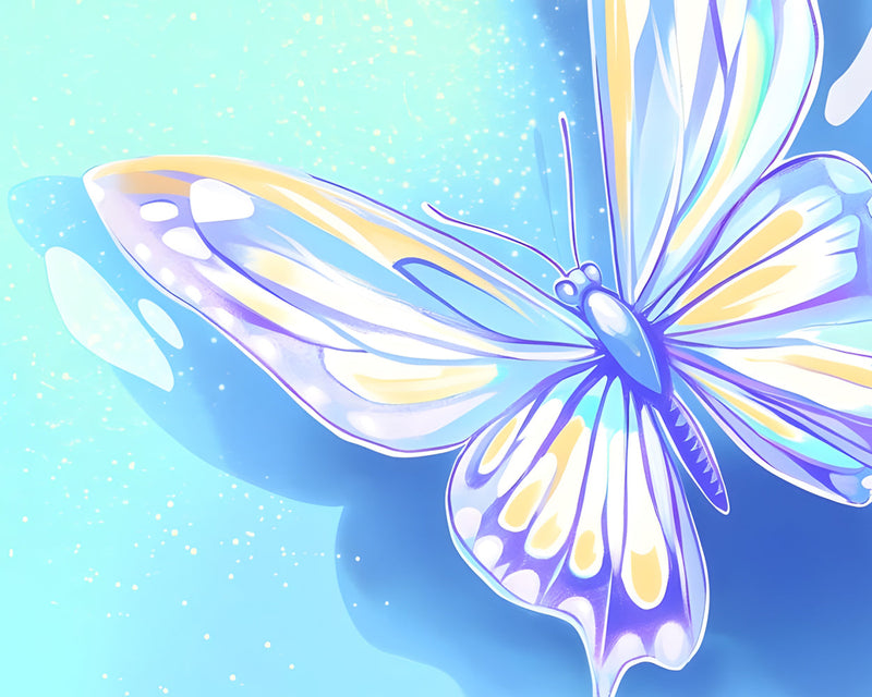Papillon Volant Pur Broderie Diamant