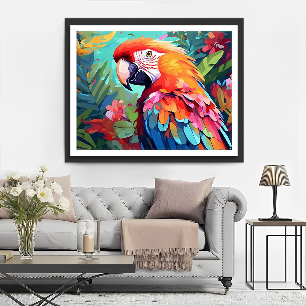 Perroquet Broderie Diamant