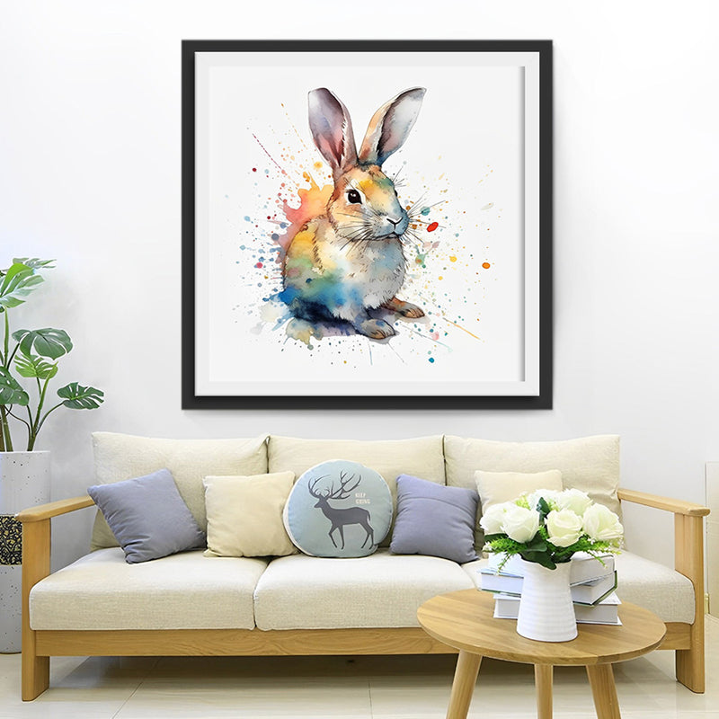 Petit Lapin Solitaire Broderie Diamant