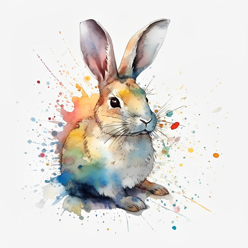 Petit Lapin Solitaire Broderie Diamant