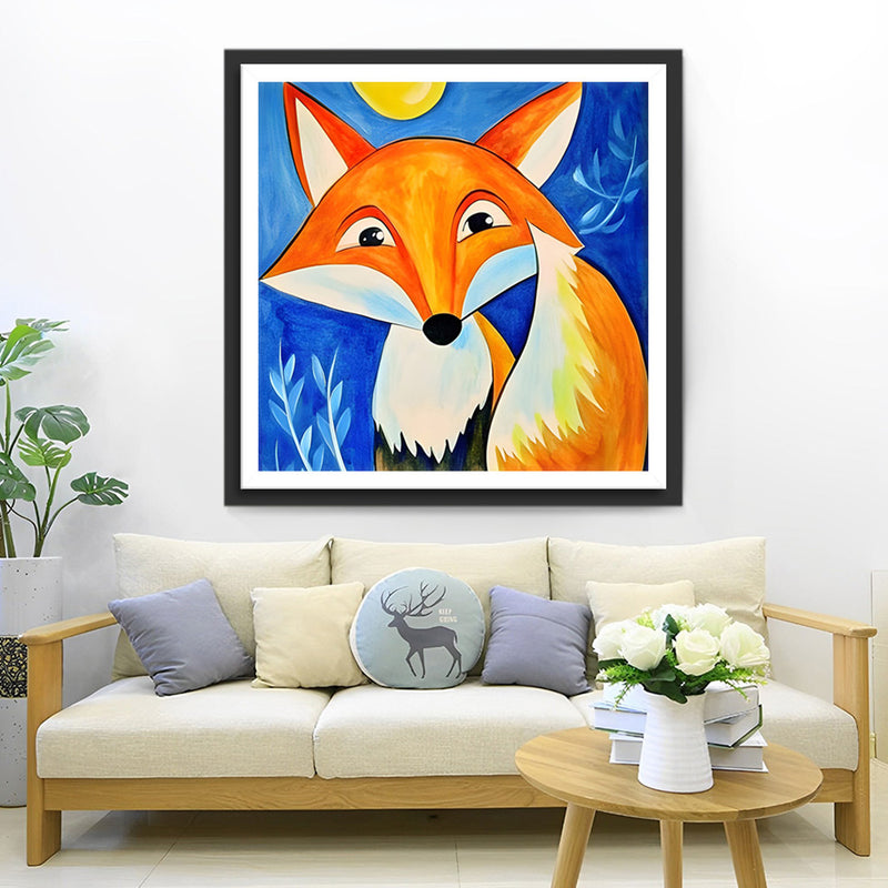 Petit Renard Orange Broderie Diamant