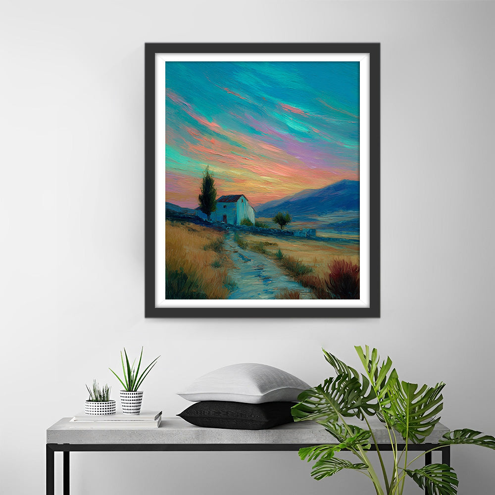 Petite Maison sur la Prairie Broderie Diamant