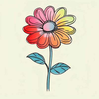 Petite Marguerite Broderie Diamant