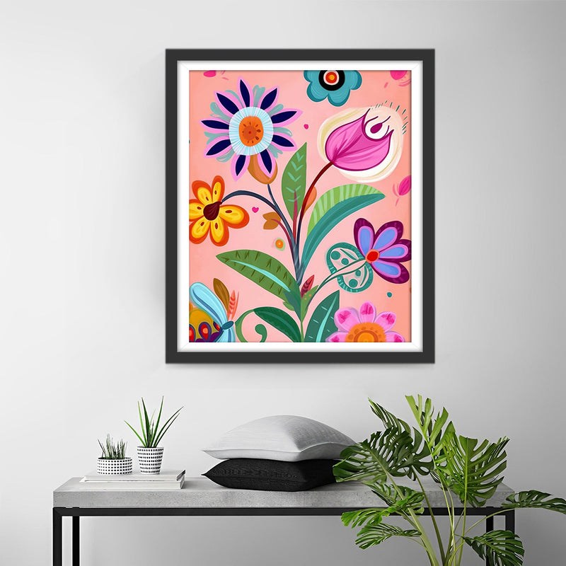 Petites Fleurs Simples Broderie Diamant