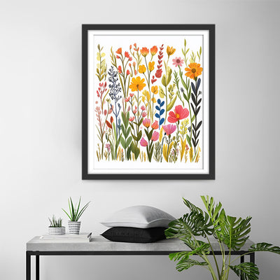 Petites Fleurs Simples Broderie Diamant