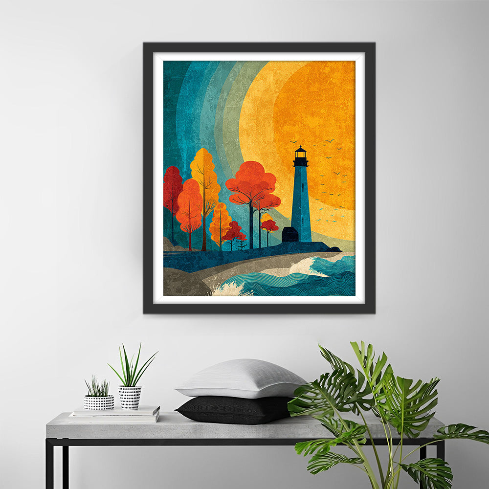 Phare d'Automne Broderie Diamant