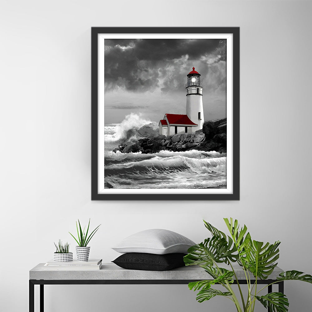 Phare dans la Tempête Broderie Diamant