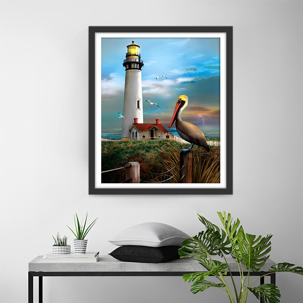 Phare et Pelican Broderie Diamant